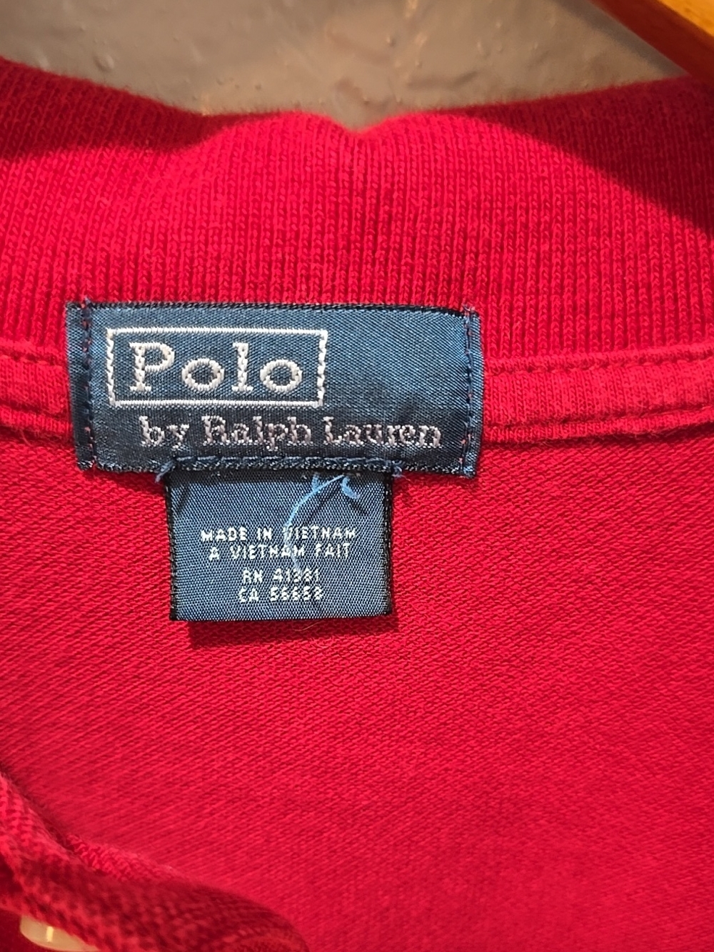 Polo by Ralph Lauren Red Men's Short-Sleeve Polo with Yellow Pony - Picture 2 of 5